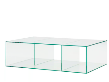 SALDO - Low rectangular glass coffee table by Ligne Roset - view 2